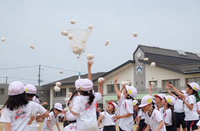 予行の玉入れは大接戦！果たして本番は？