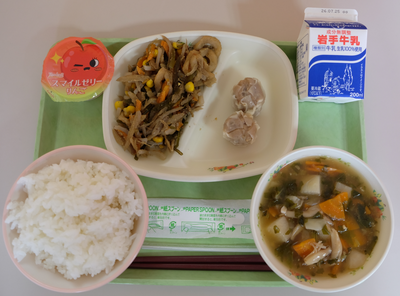 １学期最後の給食メニュー