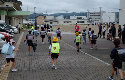 笑顔で登校する子がたくさん！