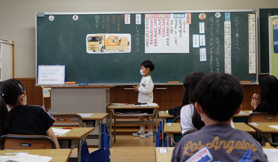 「前に出ていいですか」子どもがどんどん説明します