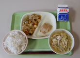 豆腐の日給食です